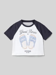 Cropped T-Shirt mit Label-Details von Guess - 4