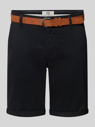Szorty chinosy o kroju regular fit z paskiem model ‘MIKE’ od Redefined Rebel - 11