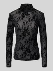 Longsleeve mit Turtleneck von Jake*s Collection Schwarz - 6