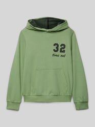 Comfort Fit Hoodie mit Schriftzug-Print von s.Oliver RED LABEL Grün - 23