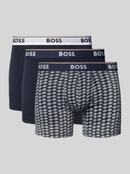 BOSS Trunks mit elastischem Label-Bund im 3er-Pack von BOSS Blau - 39