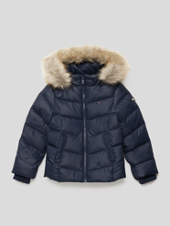 Daunenjacke mit Kunstpelzkragen Modell 'ESSENTIAL DOWN JACKET' von Tommy Hilfiger Kids Blau / Türkis - 19