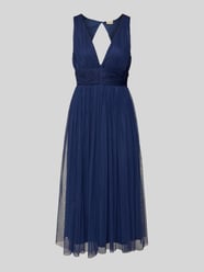 Sukienka koktajlowa z taśmą w talii od LACE & BEADS - 46