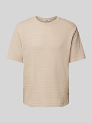 T-Shirt mit Lochstickerei Modell 'GIVO' von Only & Sons Beige - 6