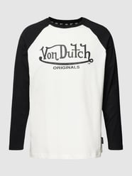 Longsleeve mit Raglanärmeln Modell 'LANE' von Von Dutch Schwarz - 29