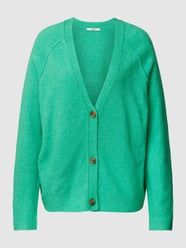 Strickjacke mit V-Ausschnitt von Esprit Grün - 46