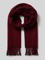 Sjaal met franjes van Fraas Bordeaux - 48