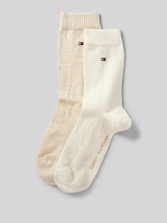 Socken aus Viskose-Mix im 2er-Pack von Tommy Hilfiger Beige - 37