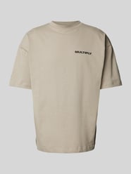 Oversized T-Shirt mit Label-Print von Multiply Apparel Beige - 20