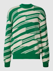 Gebreide pullover met all-over motief van MCNEAL Groen - 44