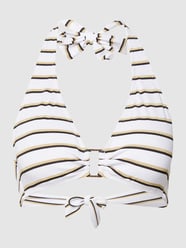 Bikini-Oberteil in Triangel-Form mit Streifenmuster von Lauren Ralph Lauren Weiß - 31
