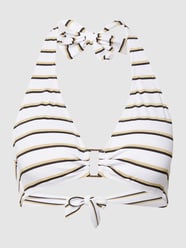 Bikini-Oberteil in Triangel-Form mit Streifenmuster von Lauren Ralph Lauren Weiß - 6