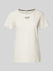 T-Shirt mit Label-Print von LIU JO SPORT Beige - 8