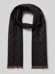 Wollen sjaal met all-over stitching, model 'Tonal' van CK Calvin Klein - 12