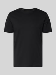 T-Shirt mit geripptem Rundhalsausschnitt von Christian Berg Men - 6