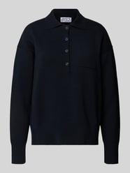 Sweter z dzianiny z Kołnierzyk polo i Brustasza od Jake*s Studio Woman - 9