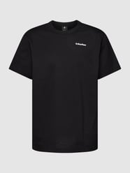 T-Shirt mit Logo-Detail und geripptem Rundhalsausschnitt von G-Star Raw Schwarz - 11