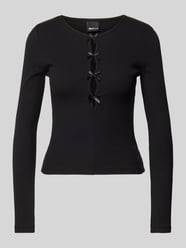 Longsleeve mit Schleifen-Details von Gina Tricot Schwarz - 31