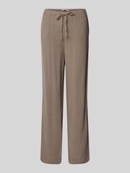 Spodnie o kroju loose fit o szerokości z mieszanki wiskozy i lnu model 'SIESTA' od ONLY - 26