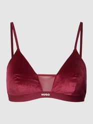 BH mit Label-Print Modell 'Velvet' von HUGO Bordeaux - 3