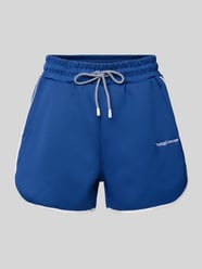 Loose Fit Shorts mit Label-Stitching Modell 'SIMA' von TheJoggConcept Blau - 23