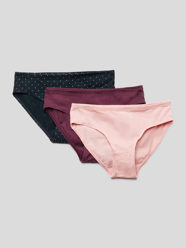 Slip mit elastischem Bund im 3er-Pack von Schiesser Rot - 14