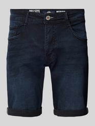 Korte regular fit jeans in 5-pocketmodel, model 'BULLSEYE' van Petrol - 37