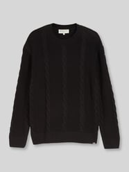 Pullover mit Zopfmuster-Struktur von Tom Tailor Denim - 48