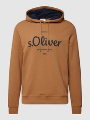 Hoodie mit Label-Print von s.Oliver RED LABEL Braun - 28