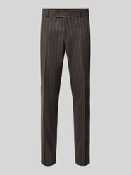 straight fit pantalon met wol model 'Cole' van CG – CLUB of GENTS - 8