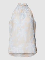 Bluse mit Allover-Muster Modell 'Kimba' von tonno & panna Braun - 46