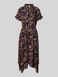 Midikleid aus Viskose mit Eingrifftaschen von Apricot - 12