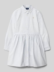 Hemdblusenkleid mit durchgehender Knopfleiste Modell 'WEYLYN' von Polo Ralph Lauren Teens Blau - 24