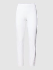 Slim fit broek met zijsplitten, model 'PENNY' van Raffaello Rossi Wit - 6