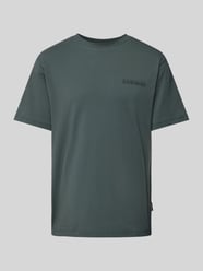 Oversized T-shirt met labelprint van Napapijri Groen - 7