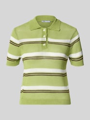 Slim Fit Poloshirt in Strick-Optik Modell 'Verdi' von MANGO - 16
