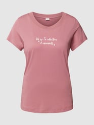 T-shirt met statementprint van s.Oliver RED LABEL Rood - 42