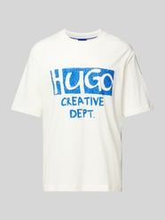 T-Shirt mit Label-Print Modell 'Nugocrea' von Hugo Blue - 25