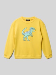 Bluza o kroju regular fit z nadrukiem z motywem na całej powierzchni od Blue Seven - 5