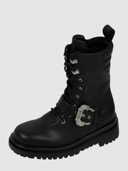 Boots in leerlook, model 'Fondo Drew'  van Versace Jeans Couture Zwart - 41