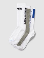 Sokken met labelprint in een set van 3 paar van Calvin Klein Jeans Wit - 22
