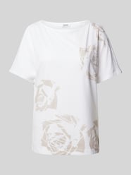 T-Shirt mit floralem Muster von Esprit Beige - 38