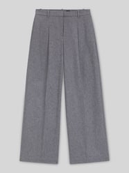 Wide Leg Bundfaltenhose aus Woll-Lyocell-Mix von BOSS - 34