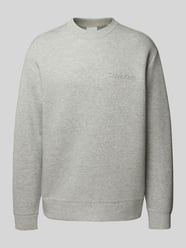 Sweatshirt mit Label-Detail Modell 'SPACER' von CK Calvin Klein Grau - 25