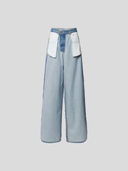 Baggy Fit Jeans im Inside-Out-Design von VETEMENTS Blau - 21