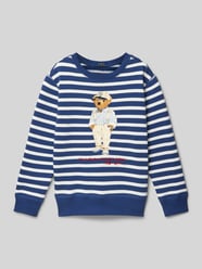 Sweatshirt mit Motiv-Print von Polo Ralph Lauren Teens Blau - 8