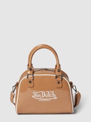 Bowlingtas met labelprint, model 'KAILEN' van Von Dutch Beige - 31