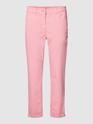 Jeansy o kroju straight fit z 5 kieszeniami model ‘CORA’ od Zerres Różowy - 6