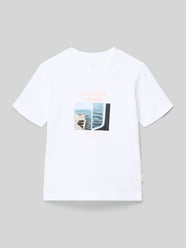 t-shirt z nadrukiem z motywem i napisem model 'NORREBRO' od JACK & JONES - 23