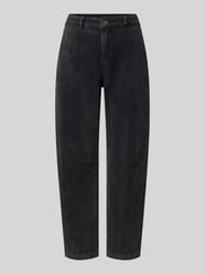 barrel fit corduroy broek van katoenmix van Buena Vista - 4